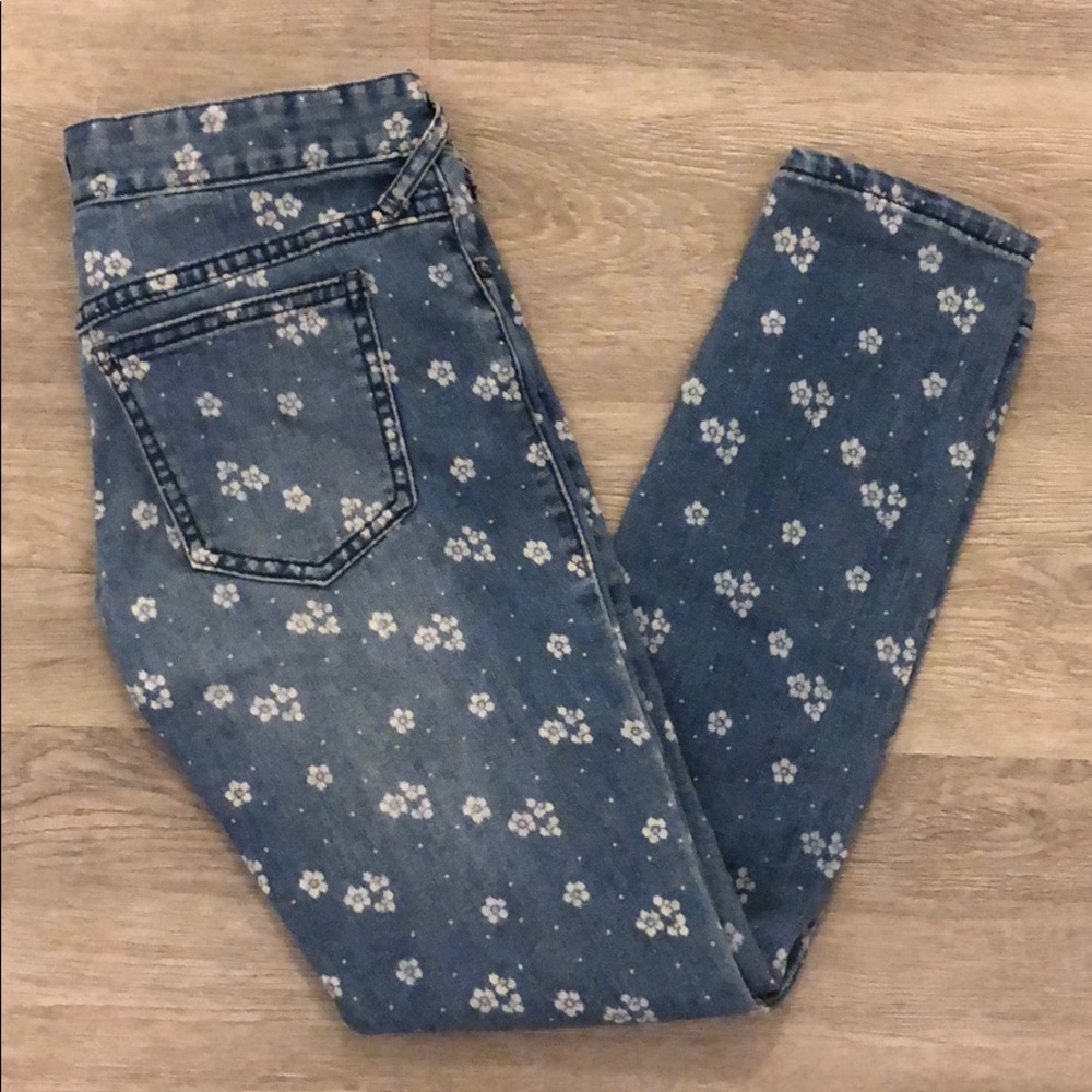 Free People Flower Jeans